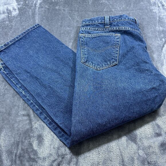 Carhartt Jeans Mens 42x30 Blue‎ Traditional Fit Workwear Denim Pants - Picture 7 of 12
